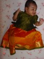 PattuLanga Playing happily in my new pattu langa